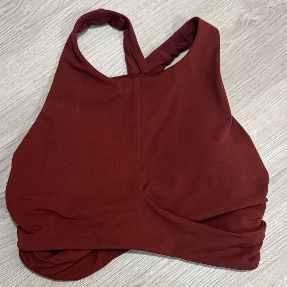 Lululemon Athletica Deep Red Crop Top